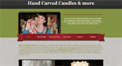 Desktop Screenshot of handcarvedcandlesfbg.com